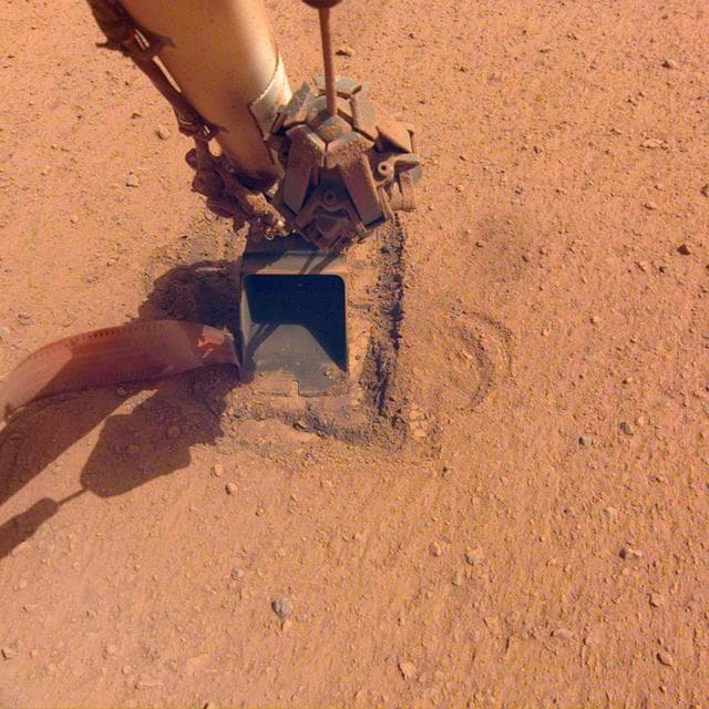 NASA image: InSight's Mole Comes to Rest
