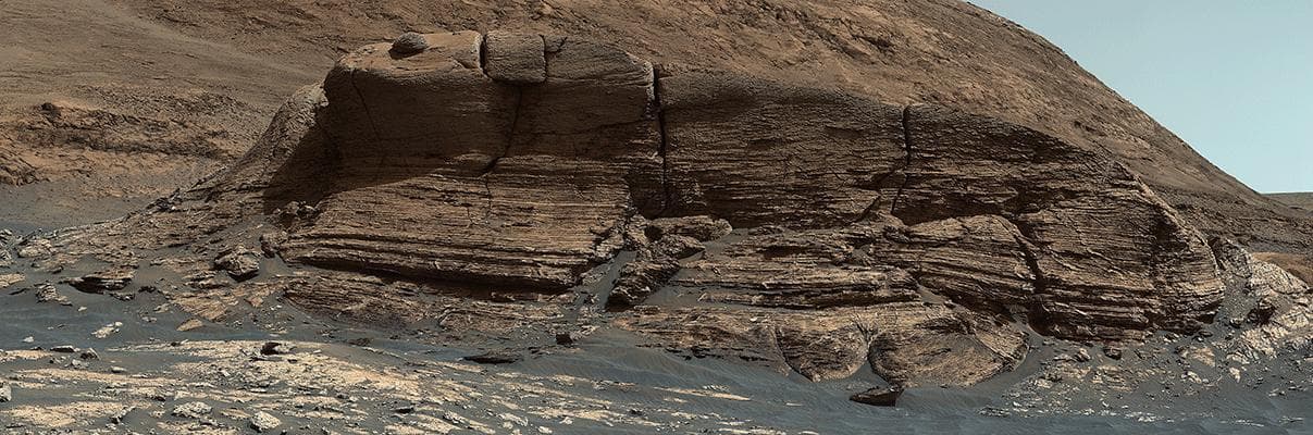 NASA image: Curiosity's 3D View of Mont Mercou