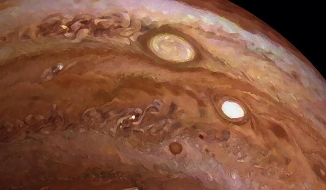 NASA image: Jupiter's Storm Oval BA As Viewed By An Artist