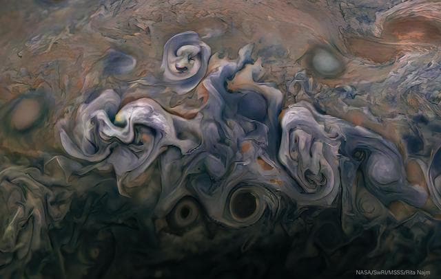 NASA image: Roses on Jupiter