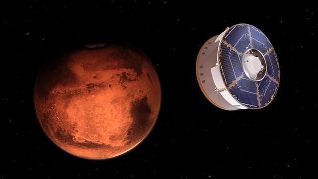 NASA image: Perseverance Rover Approaches Mars (Illustration)