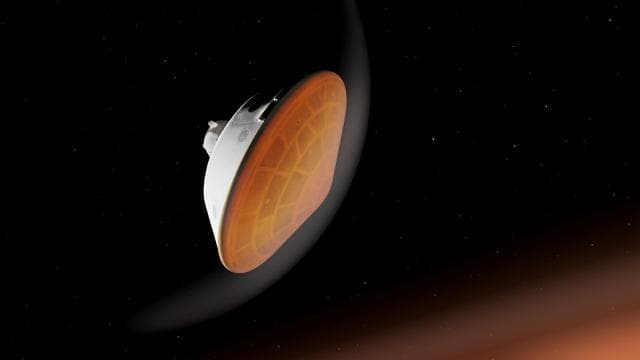 NASA image: Entering the Martian Atmosphere with the Perseverance Rover (Illustration)