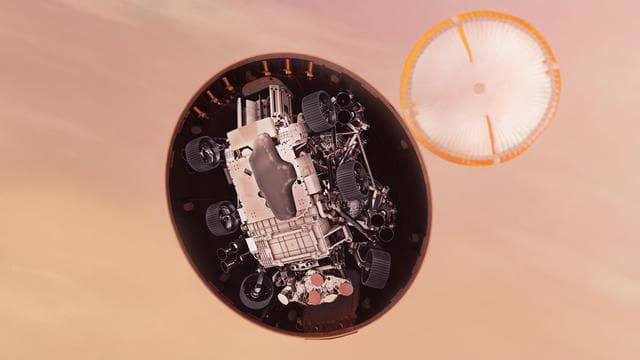 NASA image: Perseverance Heat Shield Separates (Illustration)