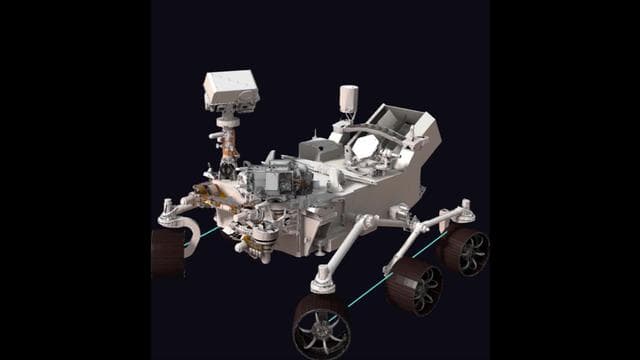 NASA image: Simulation of Perseverance Arm Movement