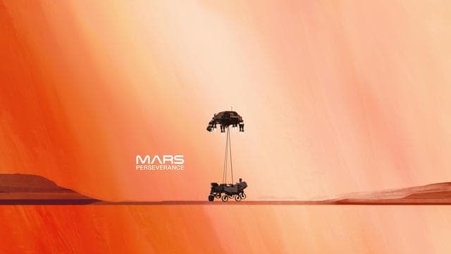 NASA image: Perseverance Rover Touchdown (Illustration)
