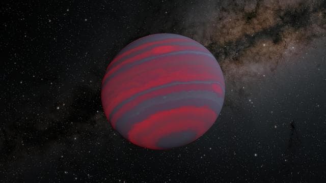 A Swiftly Rotating Brown Dwarf (Illustration)