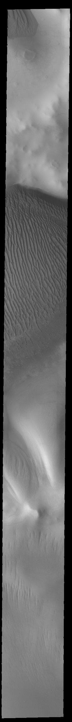 NASA image: Richardson Crater Dunes
