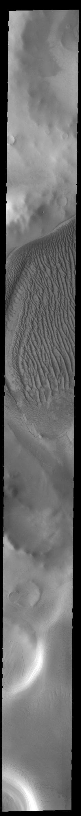 NASA image: Richardson Crater Dunes