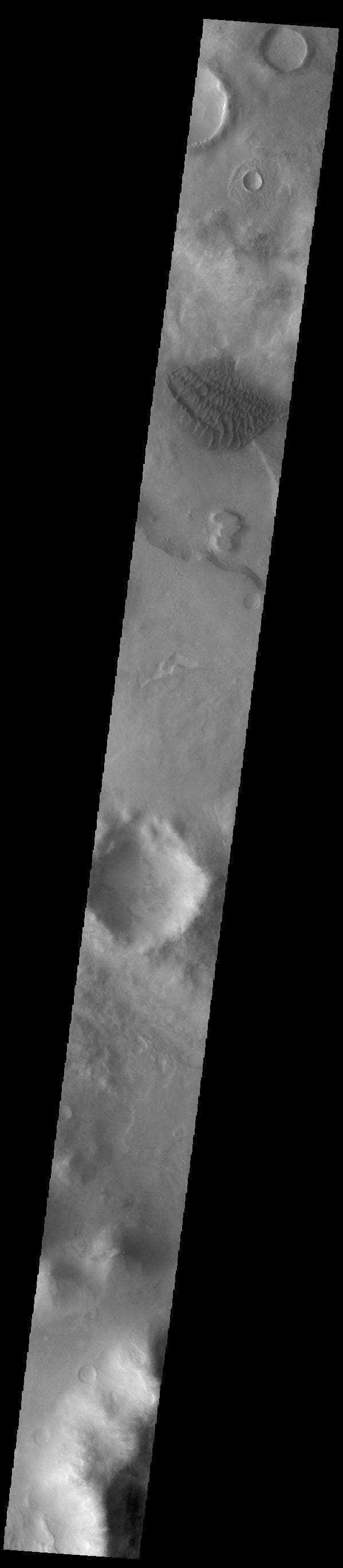 NASA image: Halley Crater Dunes