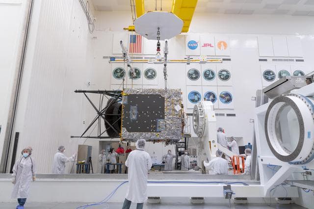 NASA image: NASA's Psyche Spacecraft Chassis Arrives at the Agency's JPL