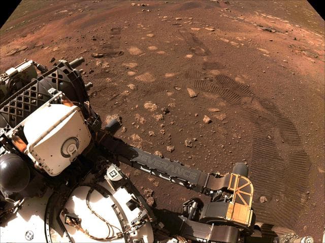 NASA image: Perseverance Is Roving on Mars