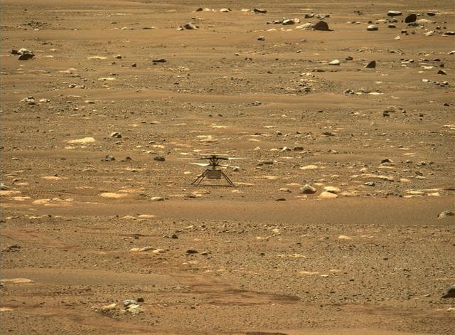 NASA image: Ingenuity Right After a Spin