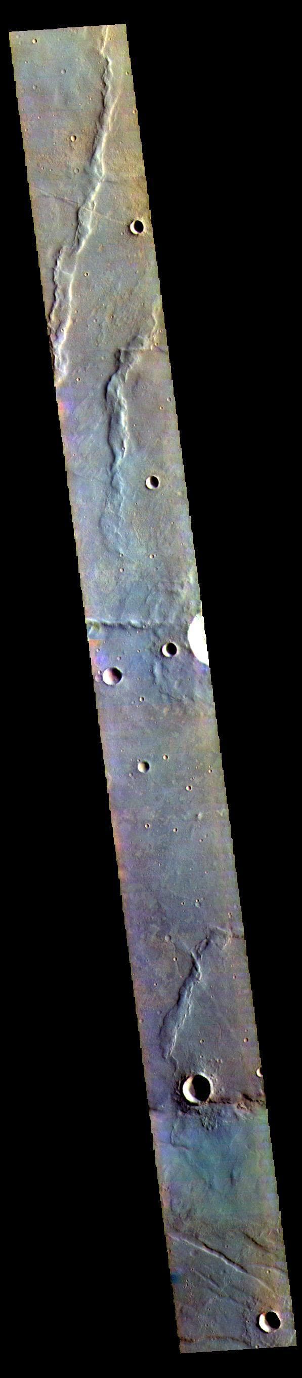 NASA image: Thaumasia Planum - False Color