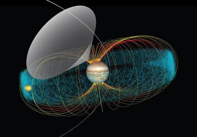 NASA image: The Jupiter-Io System and Interaction (Illustration)