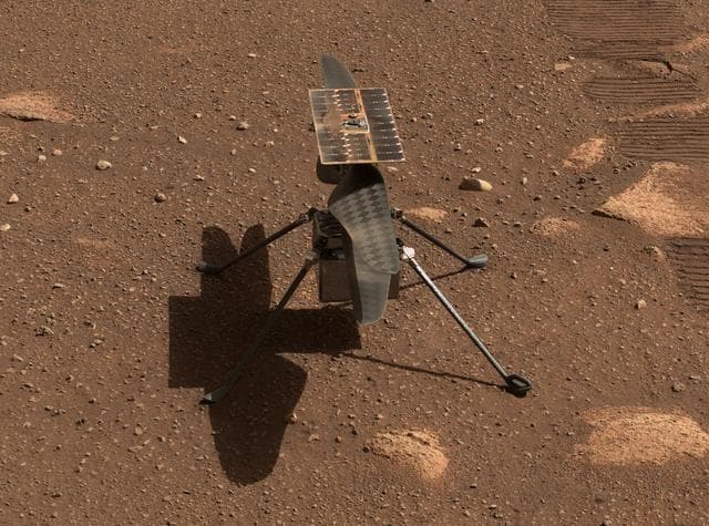 NASA image: Mastcam-Z Gives Ingenuity a Close-up