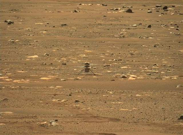 NASA image: Ingenuity's First Flight Recorded by Mastcam-Z