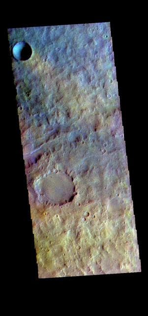 NASA image: Terra Cimmeria - False Color
