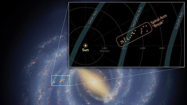 NASA image: A Break in the Milky Way's Sagittarius Arm