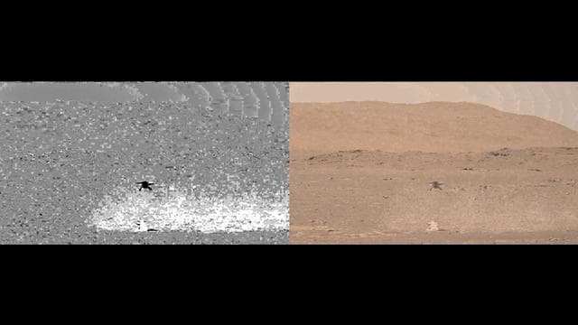 NASA image: Enhanced Video Shows Dust During Ingenuity's Flight
