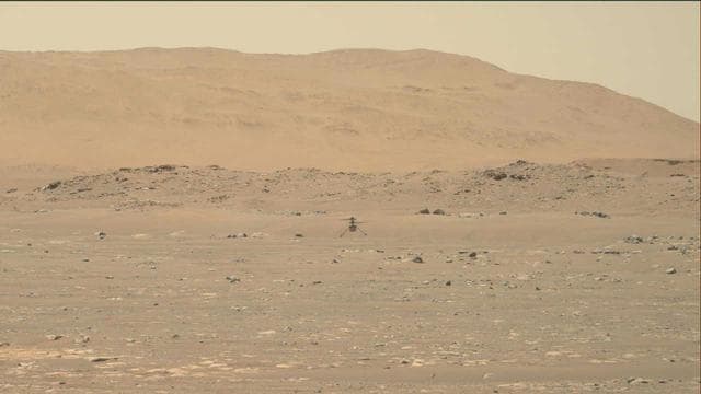 Perseverance's Mastcam-Z Video of Ingenuity Hovering