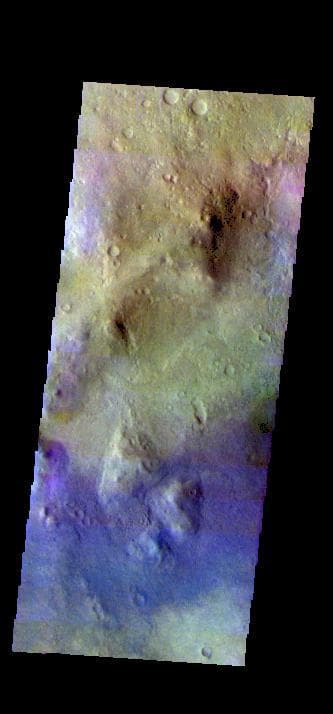 NASA image: Noachis Terra Crater - False Color