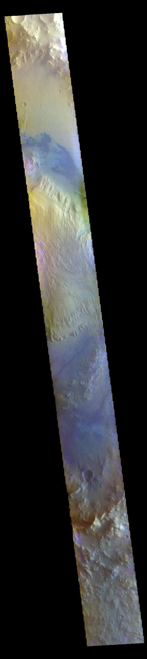 NASA image: Gale Crater - False Color