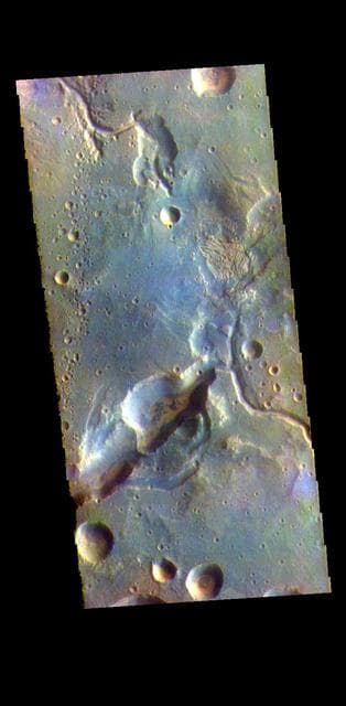NASA image: Arabia Terra Channels - False Color