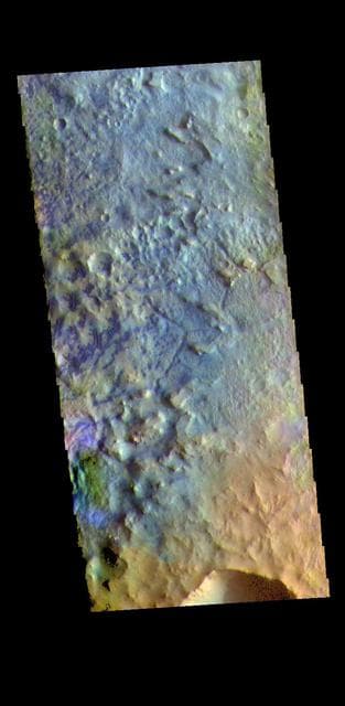 NASA image: Baldet Crater - False Color