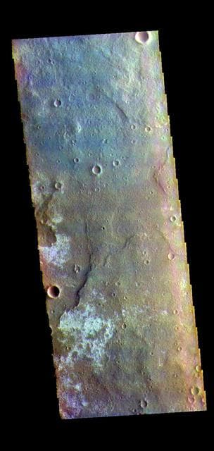 NASA image: Tyrrhena Terra - False Color