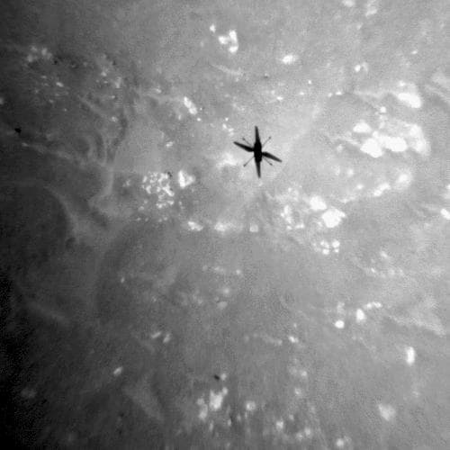 NASA image: Ingenuity's Shadow During Third Flight