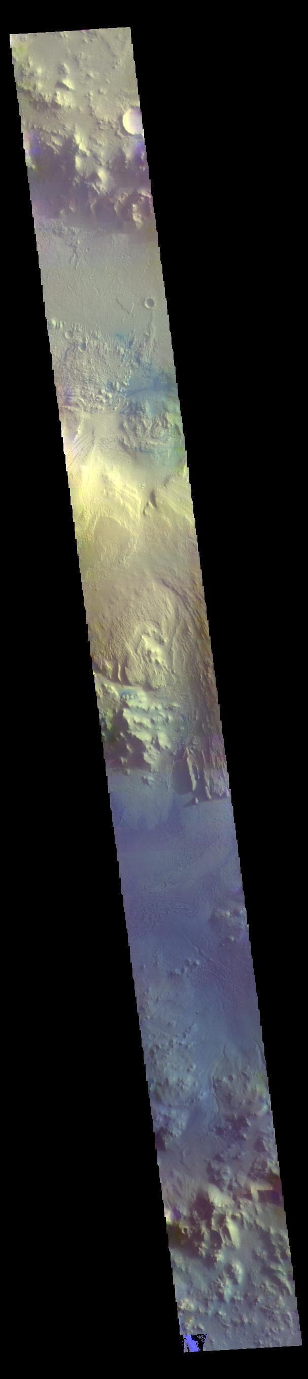 NASA image: Gale Crater - False Color