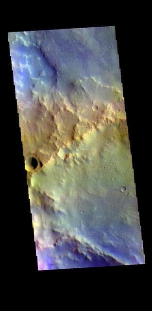 NASA image: Arabia Terra Craters - False Color