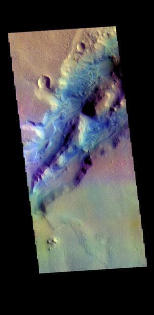 NASA image: Nili Fossae - False Color