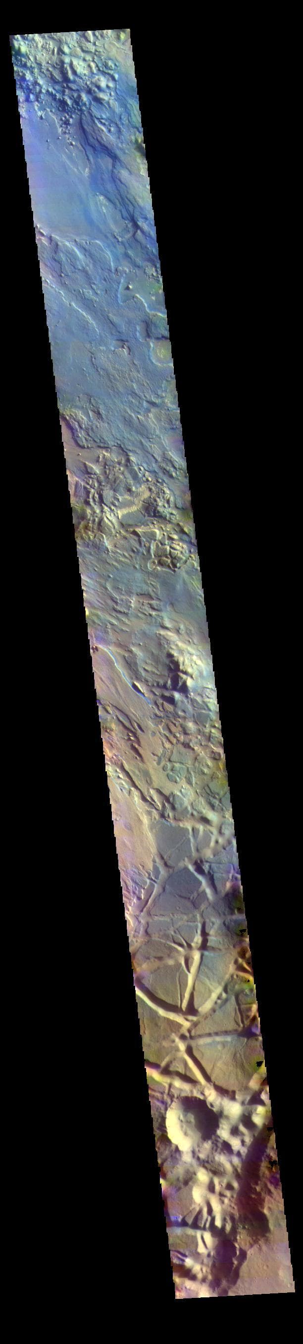 NASA image: Aram Chaos - False Color