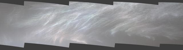 NASA image: Curiosity Spots Iridescent Mother of Pearl Clouds