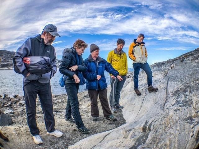 NASA image: Abigail Allwood Doing Fieldwork in Greenland