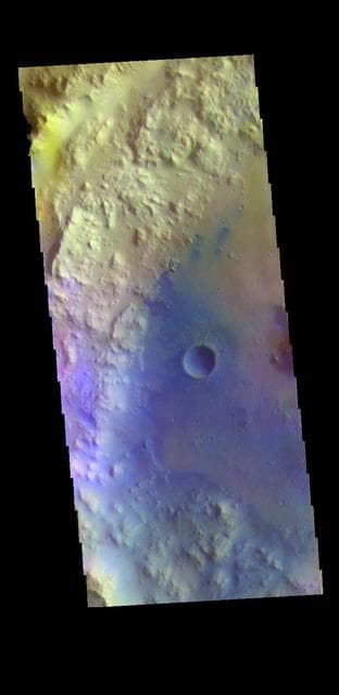 NASA image: Tombaugh Crater - False Color