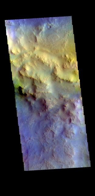 NASA image: Hargraves Crater - False Color