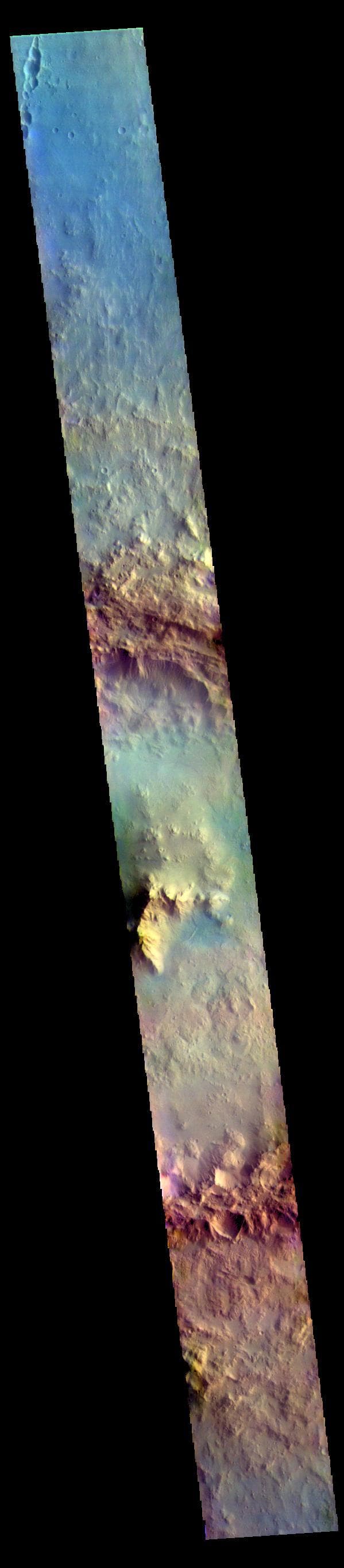 NASA image: Isil Crater - False Color