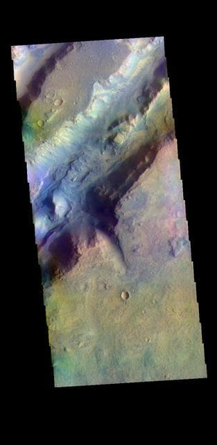 NASA image: Nili Fossae - False Color