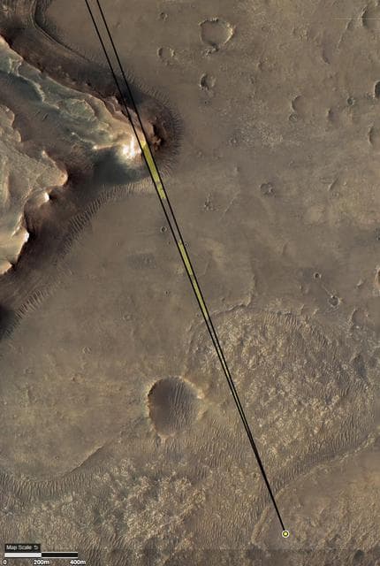 NASA image: Perseverance to Delta Scarp