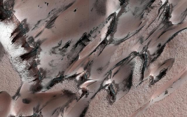 NASA image: Seasonal Changes of Polar Megadunes