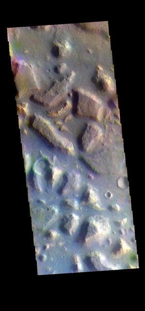 NASA image: Ariadnes Colles - False Color
