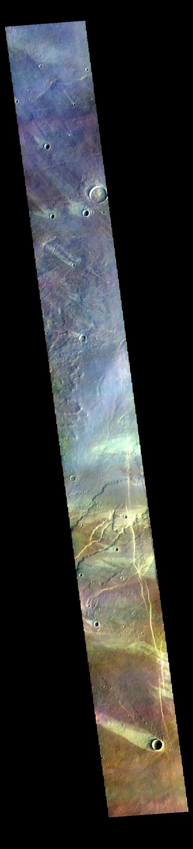 NASA image: Windstreaks - False Color