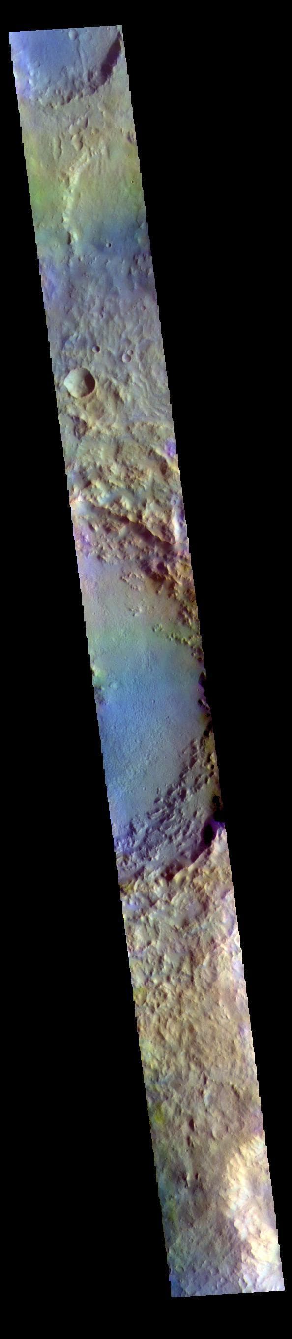 NASA image: Soffen Crater - False Color