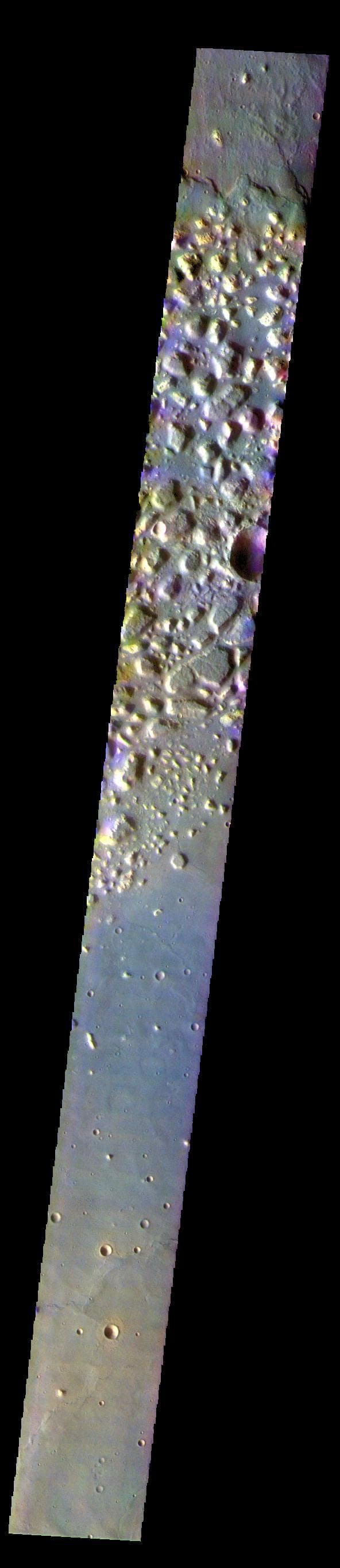 NASA image: Ariadnes Colles - False Color