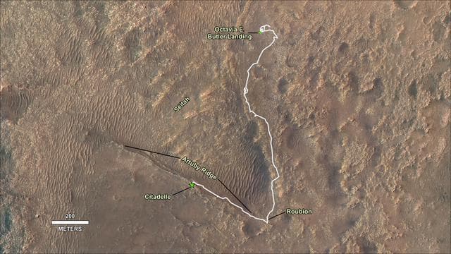 NASA image: Perseverance's Journey to First Successful Sample Collection