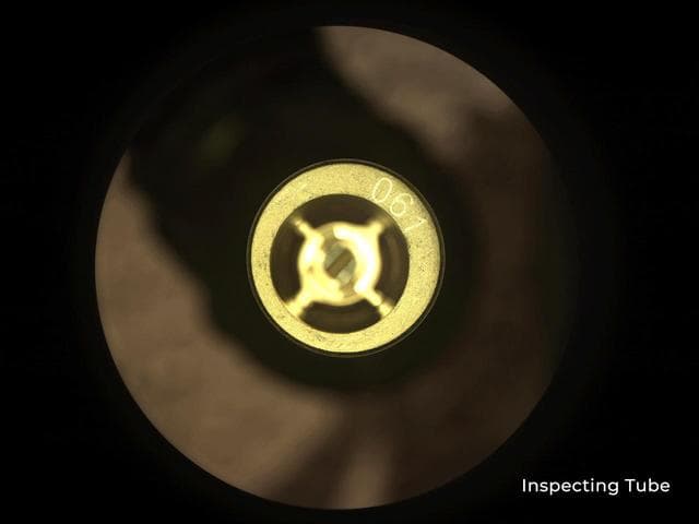 NASA image: Witness Tube in Perseverance Sample Caching System