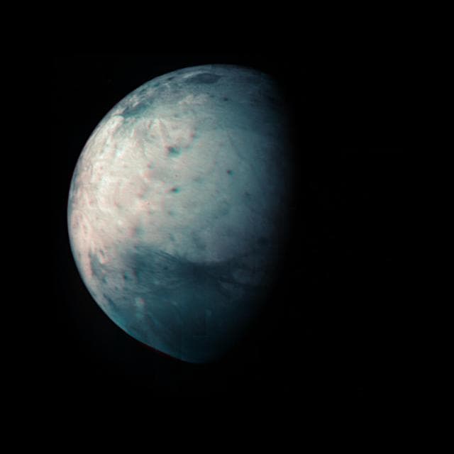 NASA image: Ganymede in Infrared