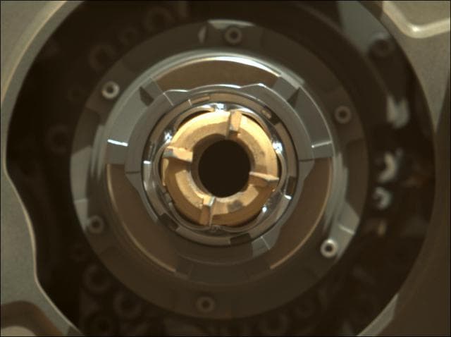 NASA image: Perseverance's Drill After Cleaning Operation